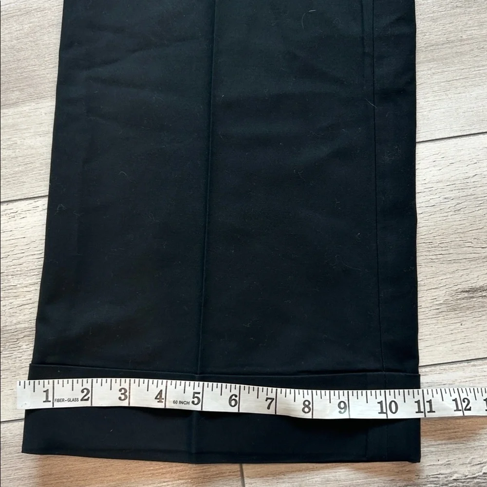 Banana Republic Jackson Fit black wide leg trouser pants size 8